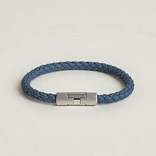 Bracelet Hermès bleu et argenté