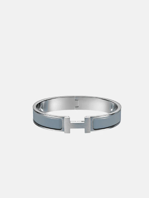 Bracelet Hermès gris et argenté