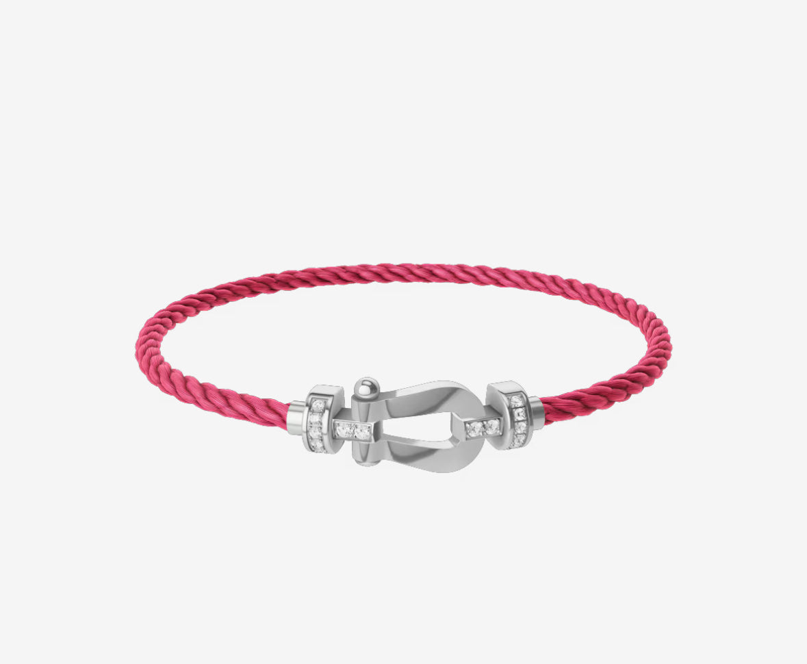 Bracelet Fred Rose et argenté