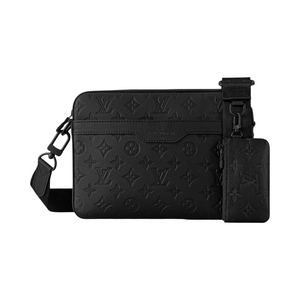 Sacoche LV trois en un Noir mat