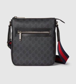 Sacoche noir Gucci bandoulière Tricolore ￼