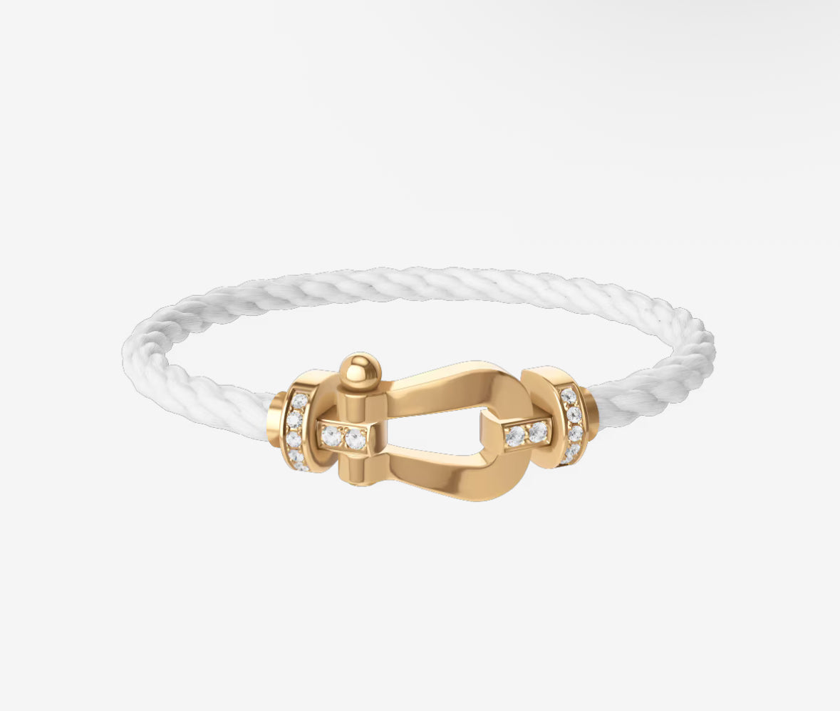 Bracelet Fred Blanc et doré