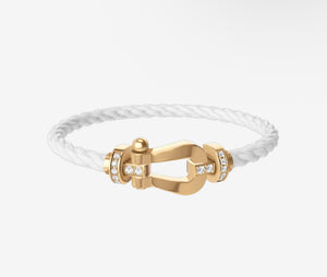 Bracelet Fred Blanc et doré